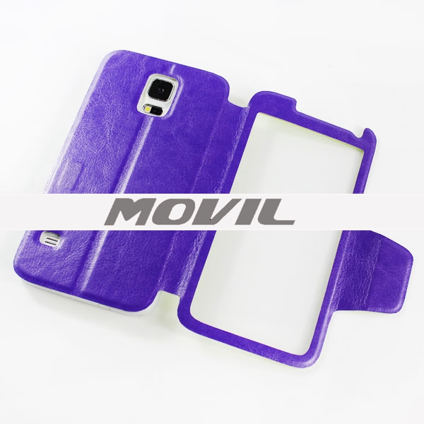 NP-1993 PU leathe funda para Samsung Galaxy S5 G900F-2